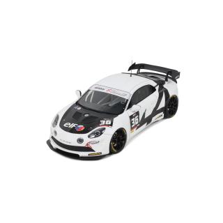 ALPINE A110 GT4 + WHITE ULTIMATE GT ENDURANCE CUP 2024 OttO mobile 1:18 Resinemodell (Türen, Motorhaube... nicht zu öffnen!)